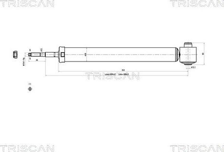 Triscan 8705 29211 - Shock Absorber autospares.lv