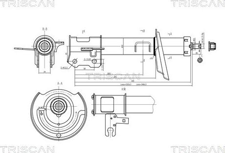 Triscan 8705 24105 - Shock Absorber autospares.lv