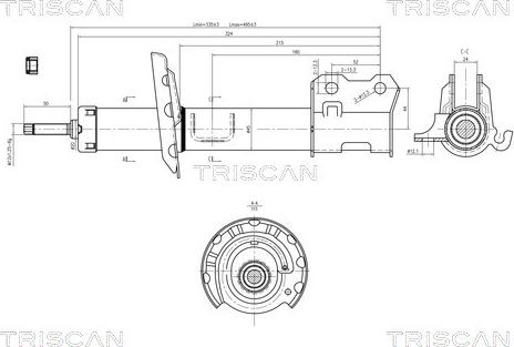 Triscan 8705 24106 - Shock Absorber autospares.lv