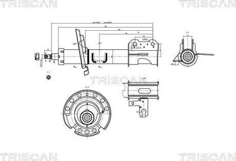 Triscan 8705 24102 - Shock Absorber autospares.lv