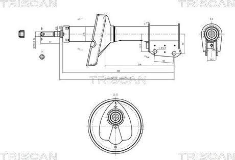 Triscan 8705 25101 - Shock Absorber autospares.lv