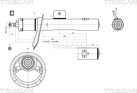 Triscan 8705 28101 - Shock Absorber autospares.lv
