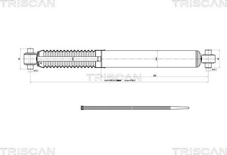 Triscan 8705 28204 - Shock Absorber autospares.lv