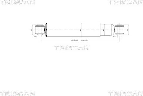 Triscan 8705 23202 - Shock Absorber autospares.lv