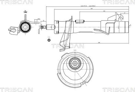 Triscan 8705 27103 - Shock Absorber autospares.lv