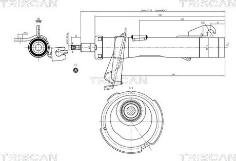 Triscan 8705 27102 - Shock Absorber autospares.lv