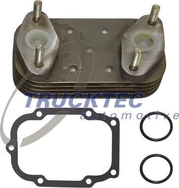 Trucktec Automotive 01.43.160 - Oil Cooler, engine oil autospares.lv