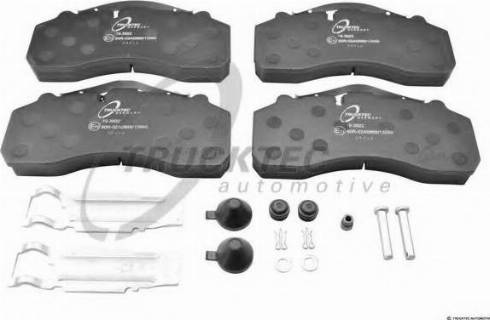 Trucktec Automotive 01.35.252 - Brake Pad Set, disc brake autospares.lv