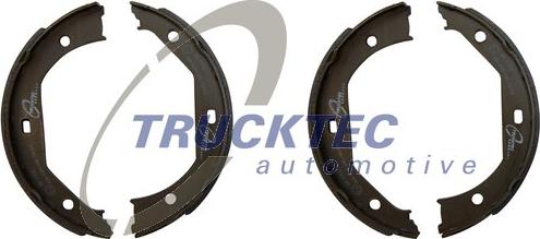 Trucktec Automotive 08.35.009 - Brake Shoe Set, parking brake autospares.lv