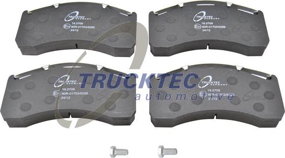 Trucktec Automotive 03.35.038 - Brake Pad Set, disc brake autospares.lv