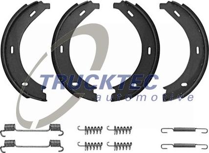 Trucktec Automotive 02.35.046 - Brake Shoe Set, parking brake autospares.lv