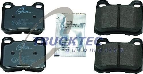 Trucktec Automotive 02.35.143 - Brake Pad Set, disc brake autospares.lv