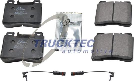 Trucktec Automotive 02.35.152 - Brake Pad Set, disc brake autospares.lv