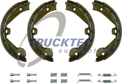 Trucktec Automotive 07.35.078 - Brake Shoe Set, parking brake autospares.lv