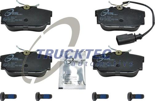 Trucktec Automotive 07.35.142 - Brake Pad Set, disc brake autospares.lv