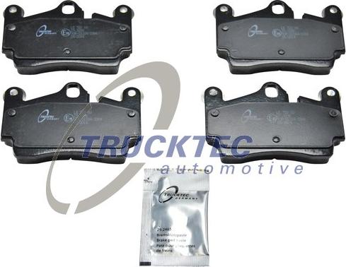 Trucktec Automotive 07.35.111 - Brake Pad Set, disc brake autospares.lv