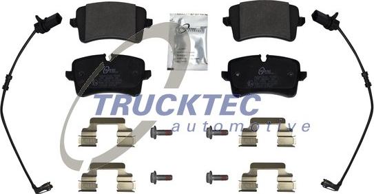 Trucktec Automotive 07.35.290 - Brake Pad Set, disc brake autospares.lv