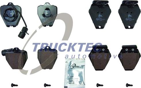 Trucktec Automotive 07.35.245 - Brake Pad Set, disc brake autospares.lv