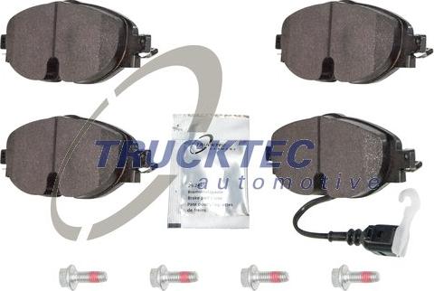 Trucktec Automotive 07.35.257 - Brake Pad Set, disc brake autospares.lv