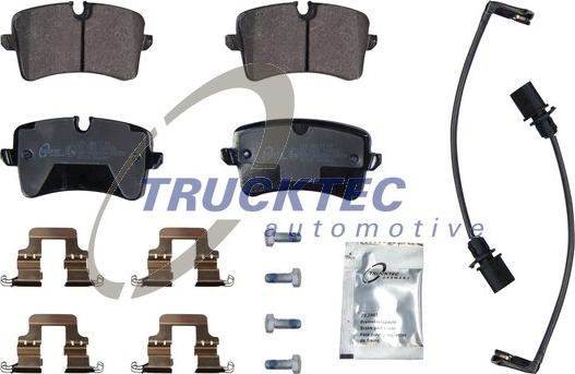 Trucktec Automotive 07.35.260 - Brake Pad Set, disc brake autospares.lv