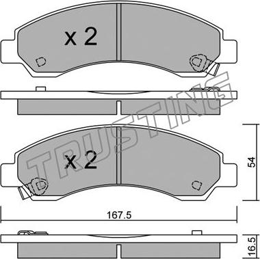 Trusting 905.0 - Accessory Kit, brake shoes autospares.lv