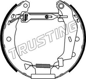 Trusting 640.0 - Brake Shoe Set autospares.lv