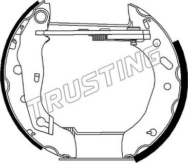 Trusting 6483 - Brake Shoe Set autospares.lv