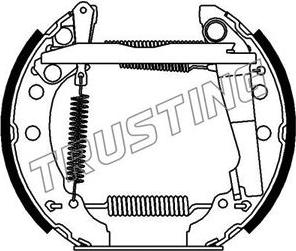 Trusting 643.0 - Brake Shoe Set autospares.lv