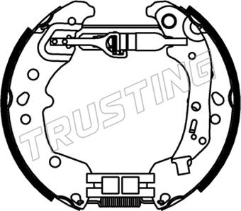 Trusting 6545 - Brake Shoe Set autospares.lv