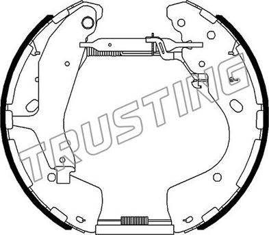 Trusting 652.0 - Brake Shoe Set autospares.lv