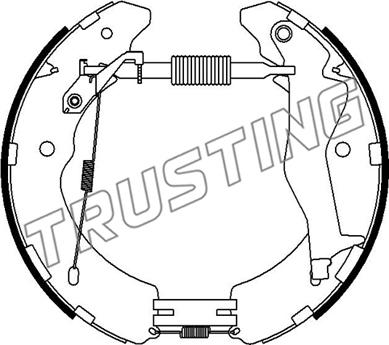 Trusting 6527 - Brake Shoe Set autospares.lv