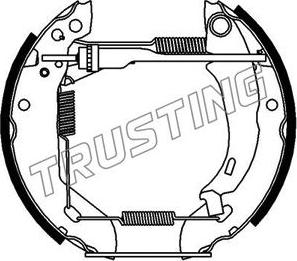 Trusting 6045 - Brake Shoe Set autospares.lv