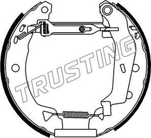 Trusting 6053 - Brake Shoe Set autospares.lv