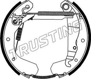 Trusting 6009 - Brake Shoe Set autospares.lv