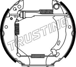 Trusting 6012 - Brake Shoe Set autospares.lv