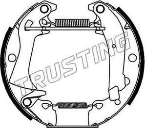 Trusting 6017 - Brake Shoe Set autospares.lv