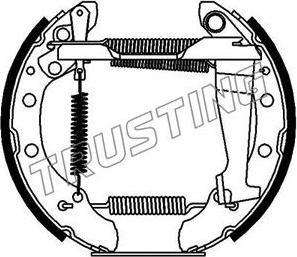 Trusting 6082 - Brake Shoe Set autospares.lv