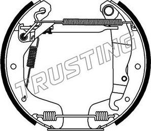 Trusting 6074 - Brake Shoe Set autospares.lv