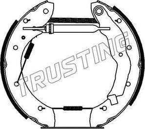 Trusting 619.0 - Brake Shoe Set autospares.lv