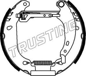 Trusting 6165 - Brake Shoe Set autospares.lv