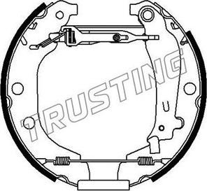 Trusting 6163 - Brake Shoe Set autospares.lv