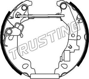 Trusting 6167 - Brake Shoe Set autospares.lv