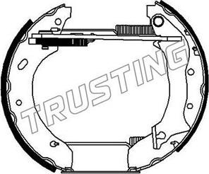 Trusting 6104 - Brake Shoe Set autospares.lv