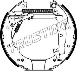 Trusting 6107 - Brake Shoe Set autospares.lv