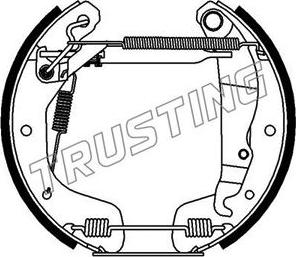 Trusting 6114 - Brake Shoe Set autospares.lv