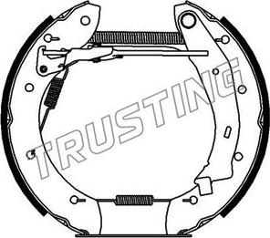 Trusting 6184 - Brake Shoe Set autospares.lv