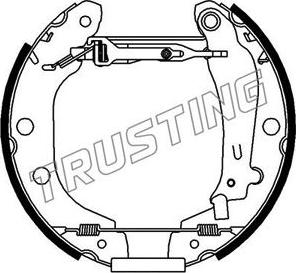 Trusting 6187 - Brake Shoe Set autospares.lv