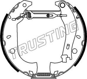 Trusting 617.1 - Brake Shoe Set autospares.lv