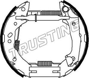 Trusting 6343 - Brake Shoe Set autospares.lv