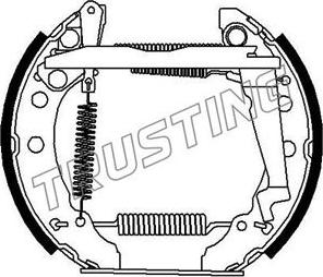 Trusting 630.0 - Brake Shoe Set autospares.lv